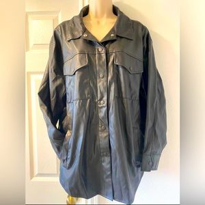 NEW WILD FABLE WOMENS PLEATHER JACKET